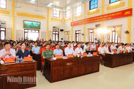Phó Trưởng ban Thường trực Ban Dân vận Trung ương dự Ngày hội toàn dân bảo vệ an ninh Tổ quốc tại Ninh Bình