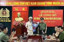 Công an tỉnh Thái Bình bổ nhiệm lãnh đạo Phòng CSGT và An ninh mạng