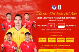 Giá vé cao nhất trận Việt Nam - Indonesia tại vòng loại World Cup 2026 là 600.000 đồng