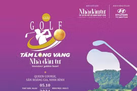 Giải golf từ thiện "Tấm lòng vàng Nhà đầu tư" diễn ra vào ngày 5/10