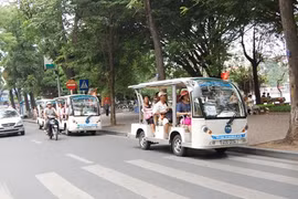 Hà Nội: Tăng cường quản lý hoạt động xe điện trong mùa du lịch hè 2024