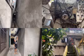 Hà Nội: Bất an dây cáp điện, viễn thông giăng “mạng nhện” trên đầu người dân