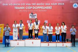Ninh Bình đạt 24 huy chương tại Giải vô địch cờ vua trẻ quốc gia 2024