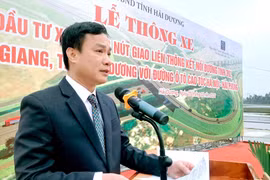 Khánh thành nút giao đường tỉnh 392 với cao tốc Hà Nội – Hải Phòng do Hòa Phát tài trợ