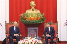 Trưởng Ban Tổ chức Trung ương Lê Minh Hưng tiếp Cố vấn đặc biệt Liên minh nghị sĩ hữu nghị Nhật - Việt