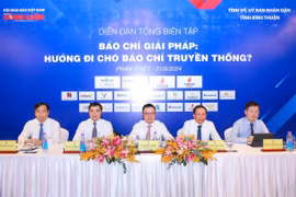 Đang diễn ra Diễn đàn Tổng biên tập 2024 'Báo chí giải pháp: Hướng đi cho báo chí truyền thống?'