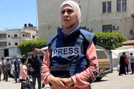 Nữ nhà báo Palestine sẽ được vinh danh nhờ lòng dũng cảm khi đưa tin về cuộc chiến ở Gaza