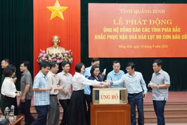 Quảng Bình tiếp nhận ủng hộ Nhân dân các tỉnh phía Bắc gần 40 tỷ đồng