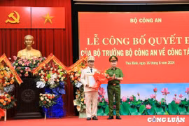 Công bố quyết định bổ nhiệm giám đốc Công an tỉnh Thái Bình
