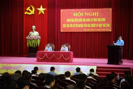 Phó Chủ tịch Quốc hội Nguyễn Khắc Định tiếp xúc cử tri tỉnh Thái Bình