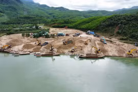 Quảng Nam chấp thuận chủ trương đầu tư dự án khai thác cát sỏi 6,63 ha