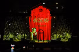 Trình chiếu 3D mapping Kỷ niệm 79 năm Ngày Truyền thống ngành Thông tin và Truyền thông