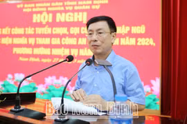 Nam Định: Triển khai công tác tuyển chọn, gọi công dân nhập ngũ và thực hiện nghĩa vụ Công an nhân dân năm 2025