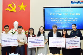 Các cơ quan báo chí chung tay hỗ trợ Chương trình xóa nhà dột nát tỉnh Quảng Ngãi