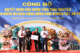 Công bố điểm du lịch cộng đồng xóm Khuôn Tát huyện Định Hóa, Thái Nguyên