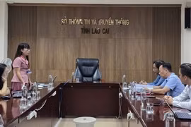 Báo Tiền Phong làm việc với Sở Thông tin & Truyền thông Lào Cai