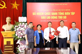 Nhà báo Nguyễn Văn Bình được bổ nhiệm làm Tổng biên tập Báo Lao động Thủ đô