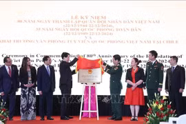 Chủ tịch nước dự Lễ Kỷ niệm 80 năm Ngày thành lập Quân đội nhân dân Việt Nam và khai trương Văn phòng Tùy viên Quốc phòng Việt Nam tại Chile