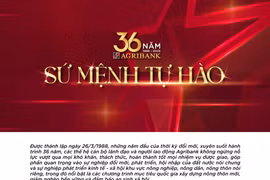 Agribank 36 năm - Sứ mệnh tự hào