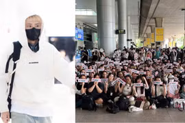 Chanyeol EXO hạ cánh tại TP.HCM, fan xếp hàng đông nghịt chờ đón ở sân bay