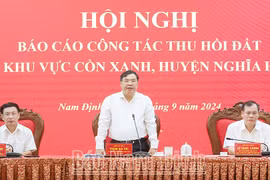 Nam Định: Bàn giao mặt bằng thực hiện các dự án tại khu vực Cồn Xanh