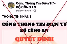 Cảnh báo mạo danh Cổng Thông tin điện tử Bộ Công an thu hồi tiền lừa đảo