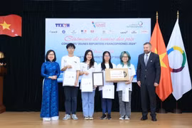 Thông tấn xã Việt Nam trao giải Cuộc thi "Phóng viên trẻ Pháp ngữ" lần thứ 9, năm 2024