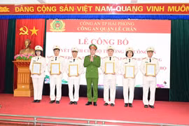 Công bố các Quyết định của Bộ trưởng Bộ Công an về sắp xếp kiện toàn Công an ở Hải Phòng