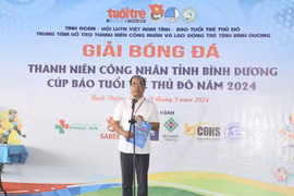 Khai mạc Giải Bóng đá nam Thanh niên công nhân tỉnh Bình Dương - Cúp báo Tuổi trẻ Thủ đô năm 2024