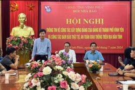 Hội Nhà báo tỉnh Vĩnh Phúc tổ chức hội nghị thông tin về công tác xây dựng Đảng của Đảng bộ TP Vĩnh Yên