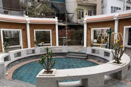 Ấn tượng với khu vui chơi cải tạo từ 'giếng làng' giữa Thủ đô Hà Nội