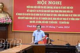 Thái Bình: Xử lý nghiêm cán bộ, đảng viên suy thoái về tư tưởng chính trị, đạo đức, lối sống