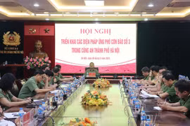 Công an Hà Nội triển khai nhiều phương án ứng phó siêu bão Yagi