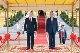 Chủ tịch nước Tô Lâm chủ trì lễ đón chính thức Tổng thống Liên bang Nga Vladimir Putin