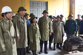 Bí thư Hà Nội kiểm tra, chỉ đạo công tác khắc phục hậu quả cơn bão số 3