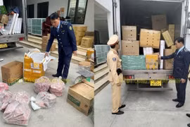 Bắt giữ gần 300kg thực phẩm không rõ nguồn gốc, xuất xứ từ Hưng Yên về Thái Bình