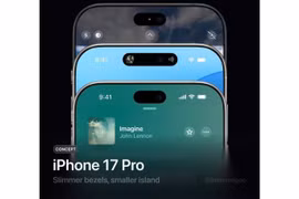 Rò rỉ hình ảnh iPhone 17 Pro với thiết kế mặt trước đột phá