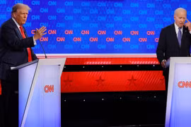 Tranh luận Tổng thống Mỹ: Đa số người cho rằng ông Donald Trump vượt trội ông Joe Biden