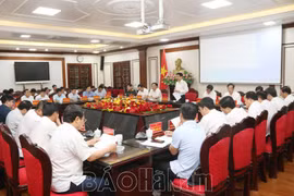 Thảo luận các nội dung trình HĐND tỉnh Hà Nam tại Kỳ họp thường lệ giữa năm 2024