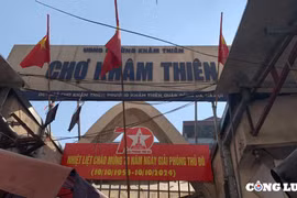 Chợ truyền thống gần 40 năm tuổi tại quận Đống Đa chuẩn bị đổi mới diện mạo