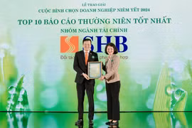 SHB lần thứ 4 được vinh danh trong TOP 10 doanh nghiệp có Báo cáo thường niên tốt nhất ngành Tài chính