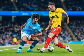 Vắng Haaland, Man City chật vật đánh bại Watford tại cúp Liên đoàn