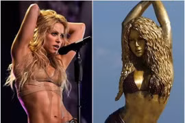 Shakira được vinh danh bằng tượng khổng lồ tại quê nhà