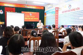 Hội Nhà báo tỉnh Hưng Yên tập huấn kỹ năng sản xuất Podcast cho hội viên