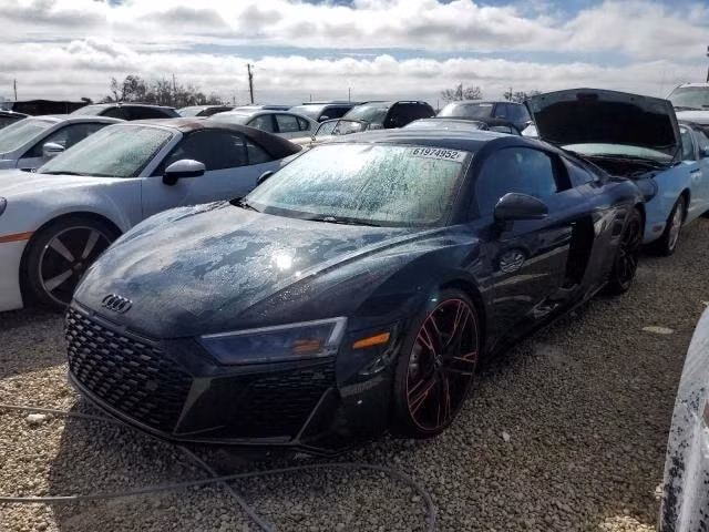chiec audi r8 tung bi nhan chim duoi bien vi bao duoc dem ra dau gia hinh 4