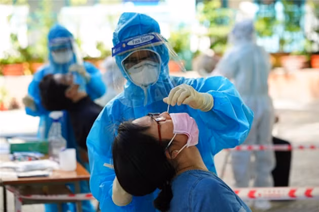 ca mau bo yeu cau giay xet nghiem voi nguoi den tu vung cap do 1 va 2 hinh 1