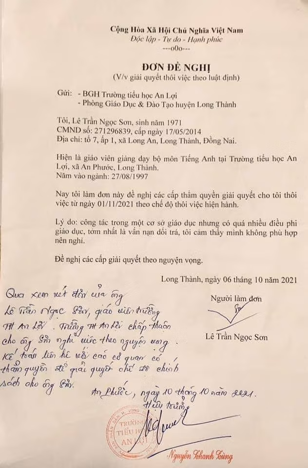 khong the de giao vien nghi viec chi vi ly do nha truong phi giao duc doi tra hinh 1