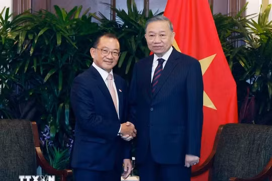 Tổng Bí thư, Chủ tịch nước Tô Lâm hội kiến Chủ tịch Quốc hội Singapore Seah Kian Peng