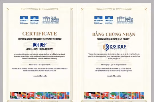 UNESCO vinh danh thương hiệu DOIDEP: Người vun đắp hành trình di sản trà Việt