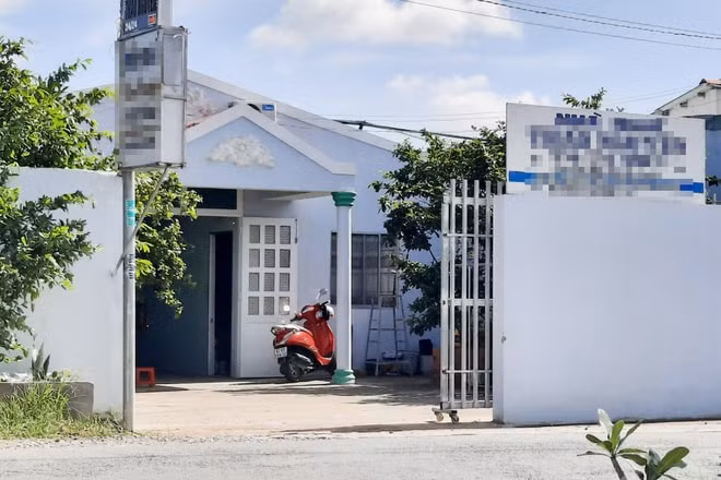 Căn nhà trọ xảy ra vụ việc. Ảnh: Ái Loan.